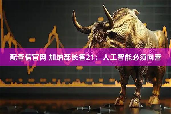 配查信官网 加纳部长答21：人工智能必须向善