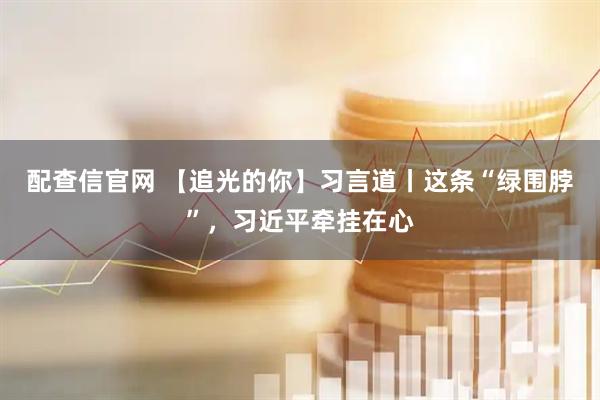 配查信官网 【追光的你】习言道丨这条“绿围脖”，习近平牵挂在心
